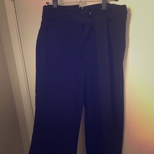Black wide leg pants